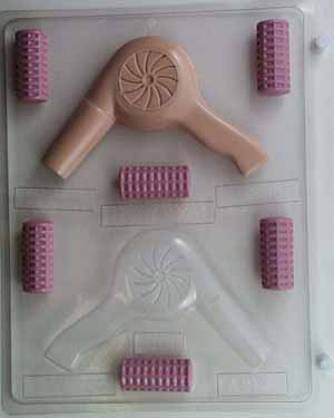 Hair dryer & rollers AO011
