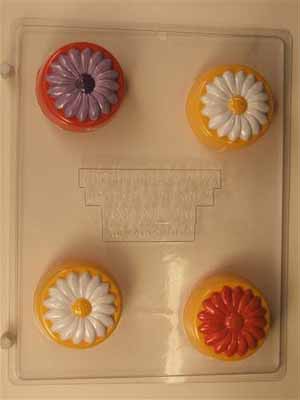 Daisy on cookie mold format AO246