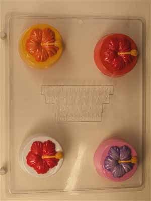 Hibiscus on cookie mold format AO247