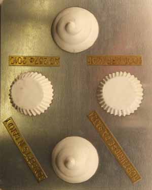 3D Cup cake Pieces AO257 Chocolate Candy Mold