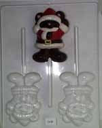 Christmas bear in Santa suit, Size-Medium, Lollipop, C028