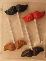Moustache Lollipop Candy Mold F018