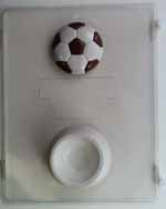Soccer ball-shaped pour box. Soccer ball top. S056