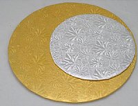 Round Cake Board Gold/ Silver /White